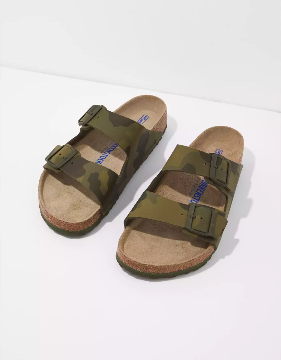 Sandales American Eagle Arizona Soft Footbed Camouflage Vert Homme | OME-47652891